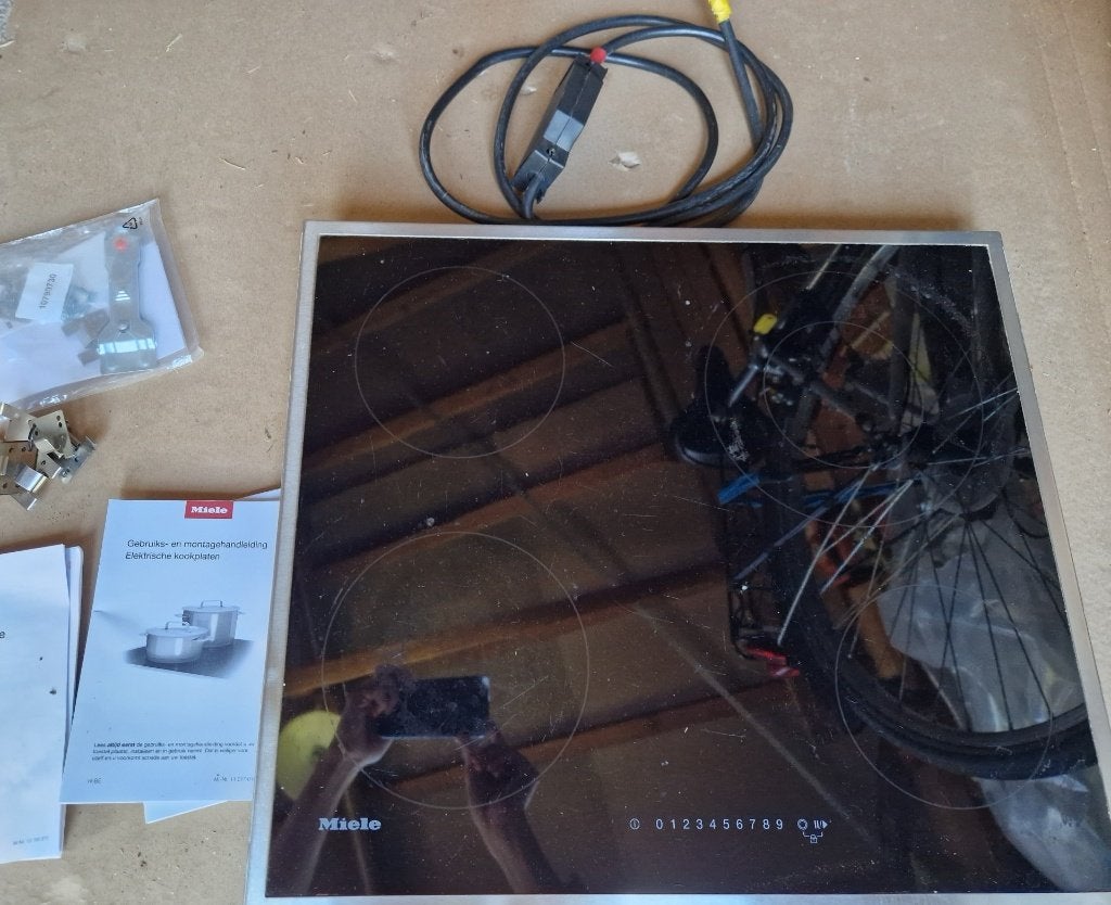 Kookplaat Miele KM6520 FR, Elektronische apparatuur, Kookplaten, Ophalen, Gebruikt, 4 kookzones, Inbouw