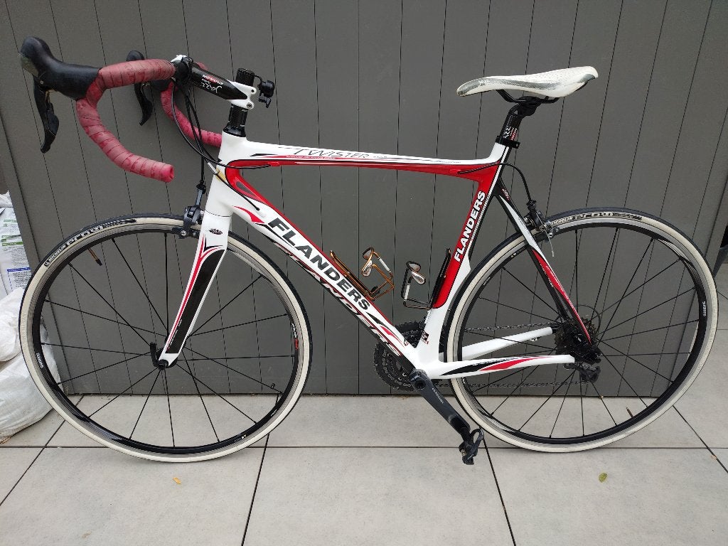 Koersfiets Flanders (Carbon), Frein à tambour, Enlèvement, Hommes, 53 à 57 cm