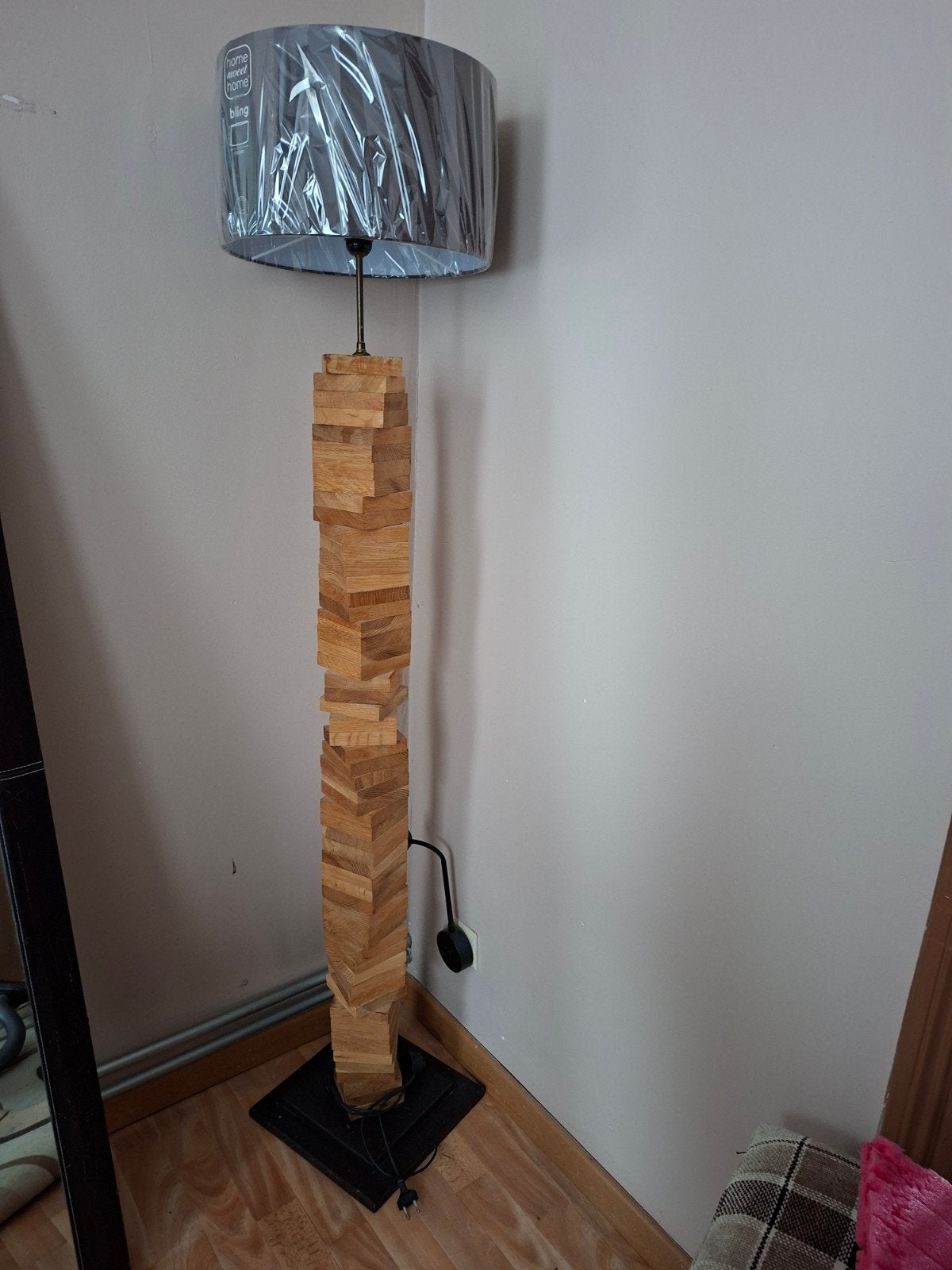 houten vloerlamp, Huis en Inrichting, Ophalen, Nieuw
