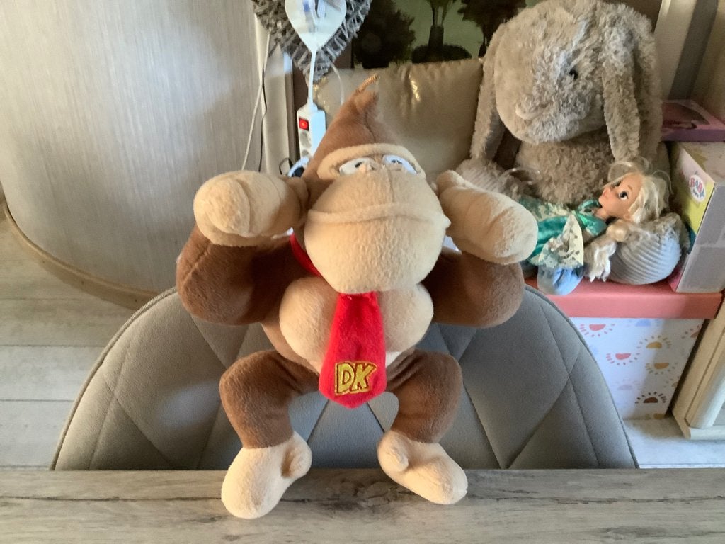Personnage en peluche Supermario Donky Kong (33 cm), Brun, Autres marques, Moyen (20 à 80 cm), Utilisé
