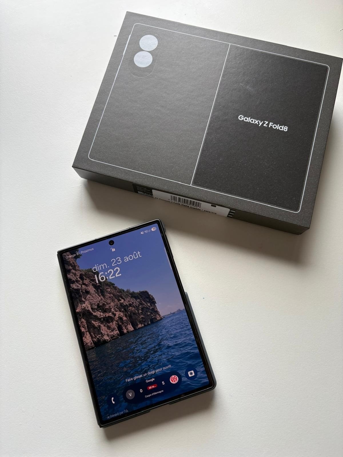 Samsung Z Fold 8 - Graphite - 256 GB, Télécoms, Téléphonie mobile | Samsung, 256 GB, Enlèvement ou Envoi
