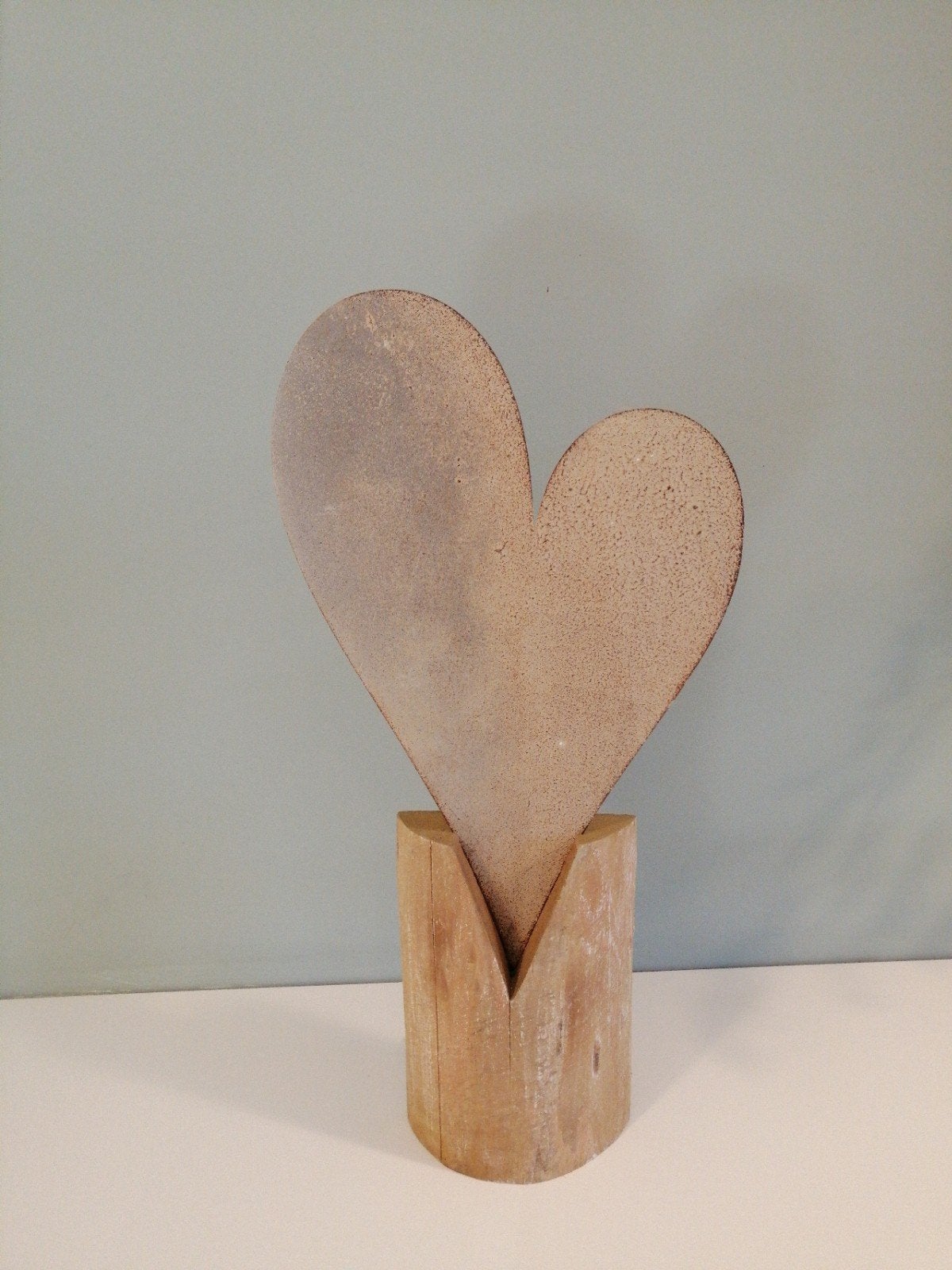 décoration d'un cœur en bois et métal., Maison & Meubles, Enlèvement, Métal
