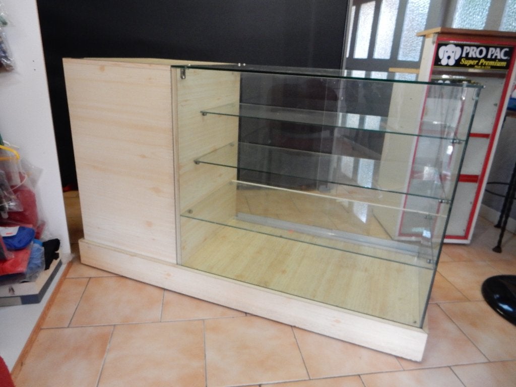 comptoir vente en verre, Enlèvement, Verre