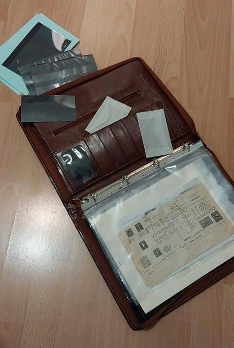 Kit de démarrage pour collectionneur de timbres Cuir vintage, Enlèvement