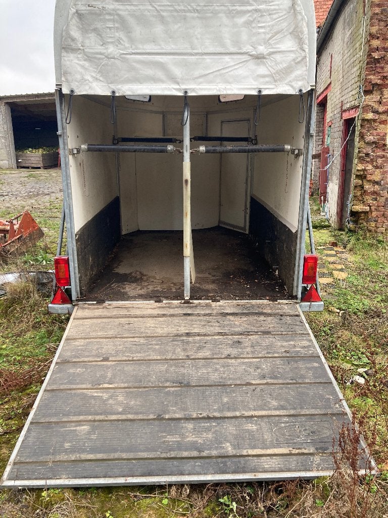 Paardentrailer voor 2 paarden, Dieren en Toebehoren, Paarden en Pony's | Trailers en Aanhangwagens, Ophalen, Gebruikt, Hout, 2-paards trailer