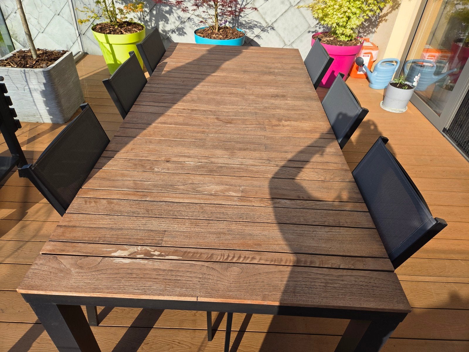Tuintafel met 6 stoelen, Tuin en Terras, Ophalen