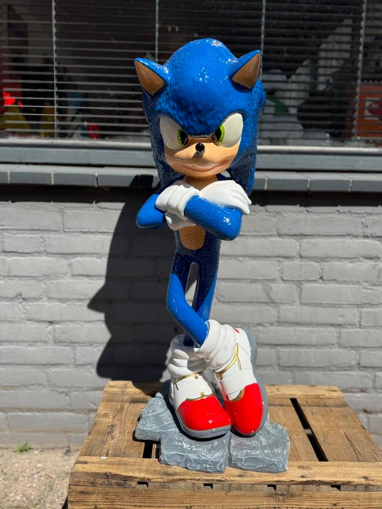 Groot Sonic beeld, Verzamelen, Beelden en Beeldjes, Zo goed als nieuw, Fantasy, Ophalen