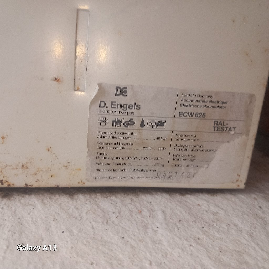 Radiateur à accumulation, 800 watts ou plus, Enlèvement, Utilisé, 30 à 80 cm