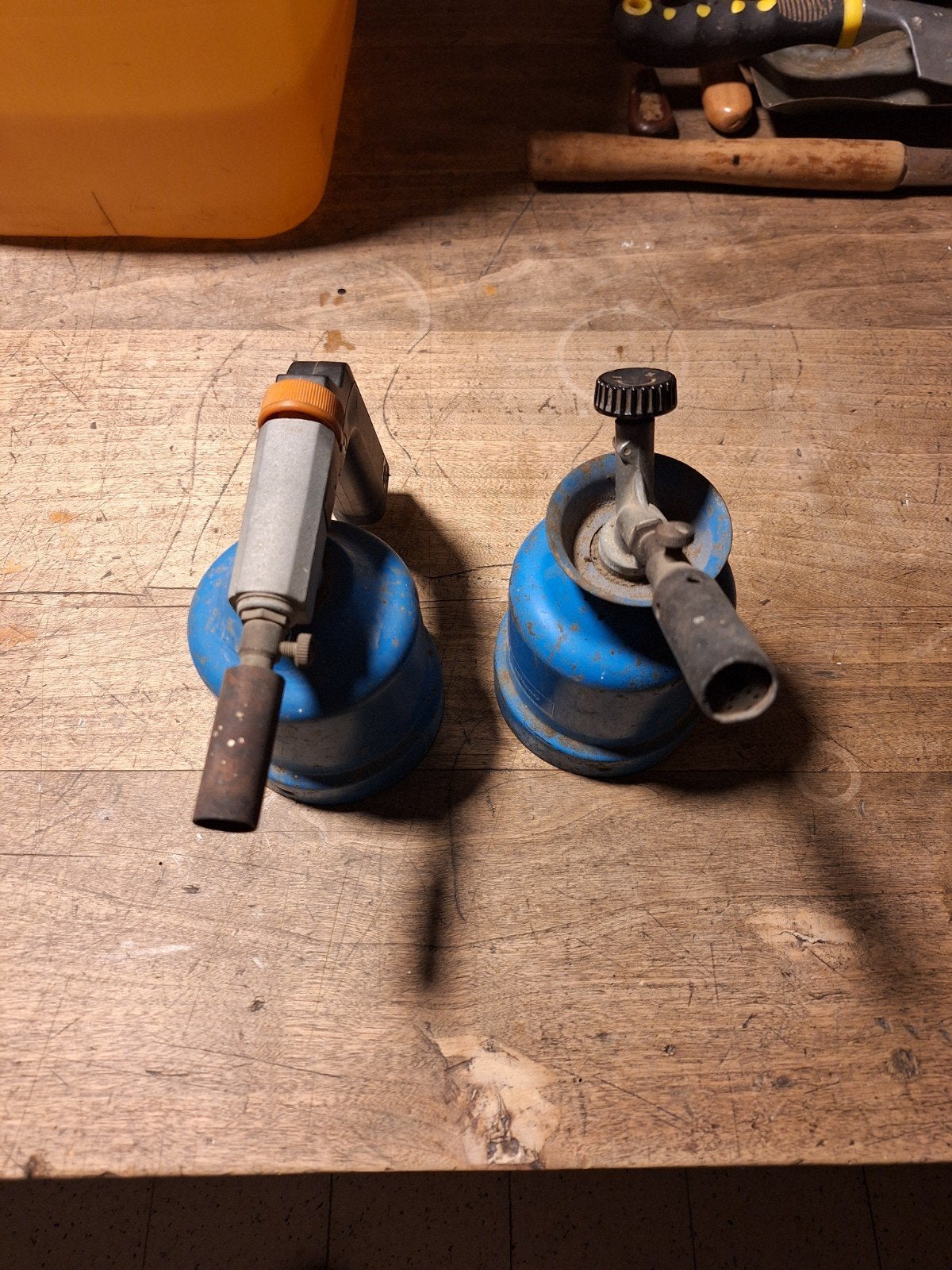 Te koop: 2 oude kleine gasbranders, Doe-het-zelf en Bouw, Ophalen, Gebruikt