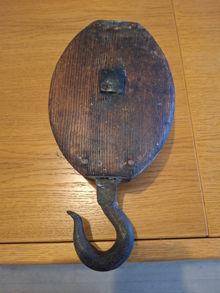 Oude katrol, Ophalen of Verzenden, Gebruikt, Motorboot of Zeilboot, Gebruiksvoorwerp
