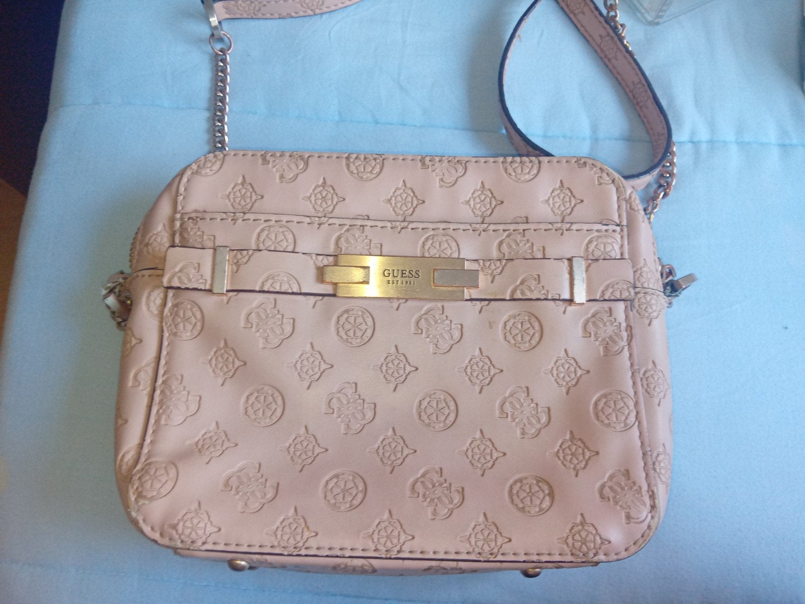 vintage guess tas, Enlèvement ou Envoi, Utilisé, Beige