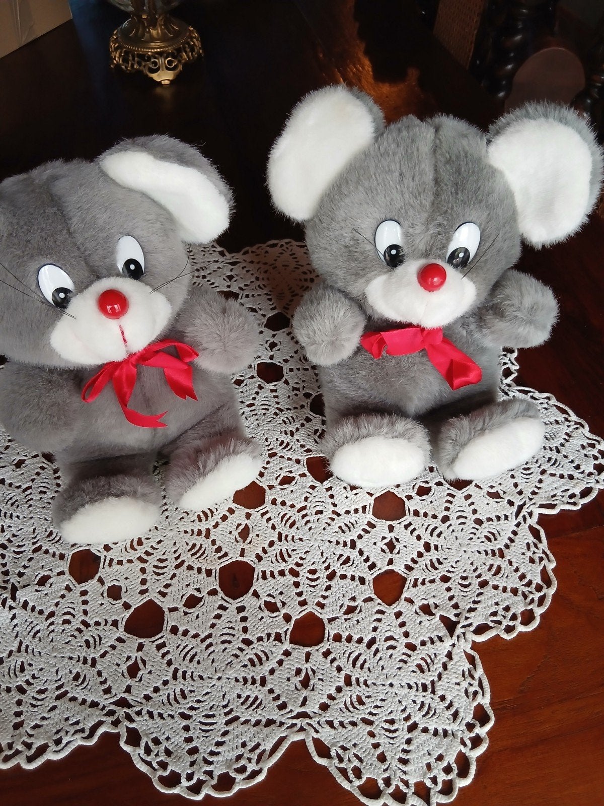 2 Vintage 'Mice Family' Pluchen Muizen (Jaren 90) – Samen vo, Ophalen of Verzenden
