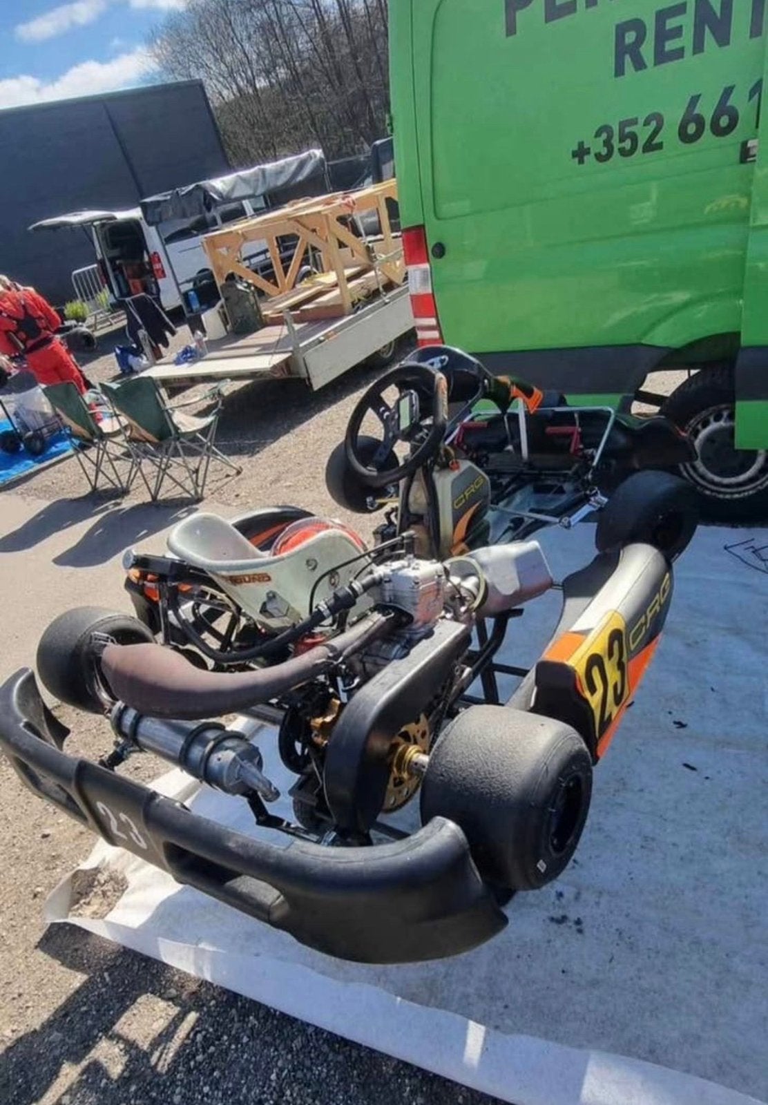 Karting CRG SENIOR MOTEUR VORTEX ROK JUNIOR 125CC, Enlèvement, Utilisé, Kart