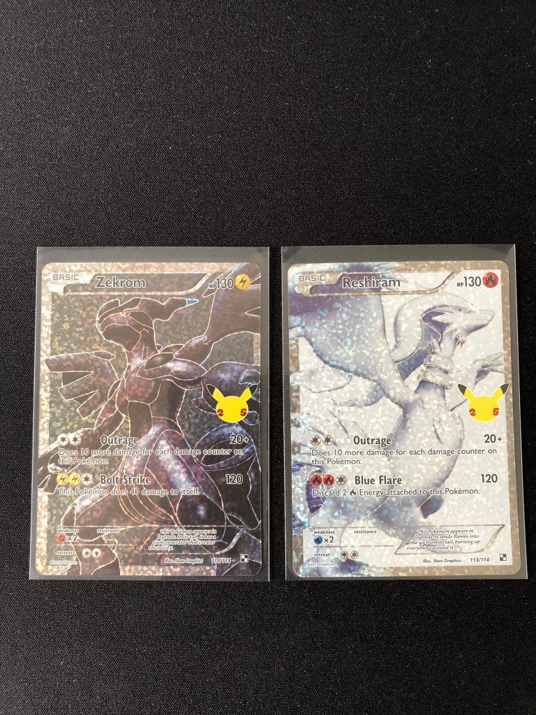 Célébrations du 25e anniversaire de Zekrom et Reshiram, Enlèvement ou Envoi, Comme neuf, Plusieurs cartes