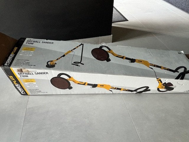Ponceuse à long col Powerplus POWX04761 225 mm, Enlèvement, Comme neuf, 600 à 1200 watts, Ponceuse orbitale