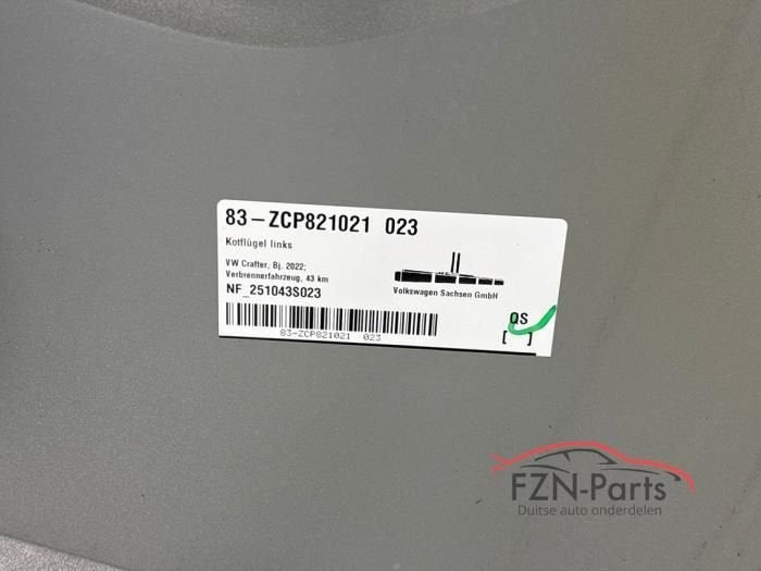 VW Crafter 7C0 Zijscherm Links -voor LA7W (7C0821105B), Ophalen of Verzenden, Gebruikt