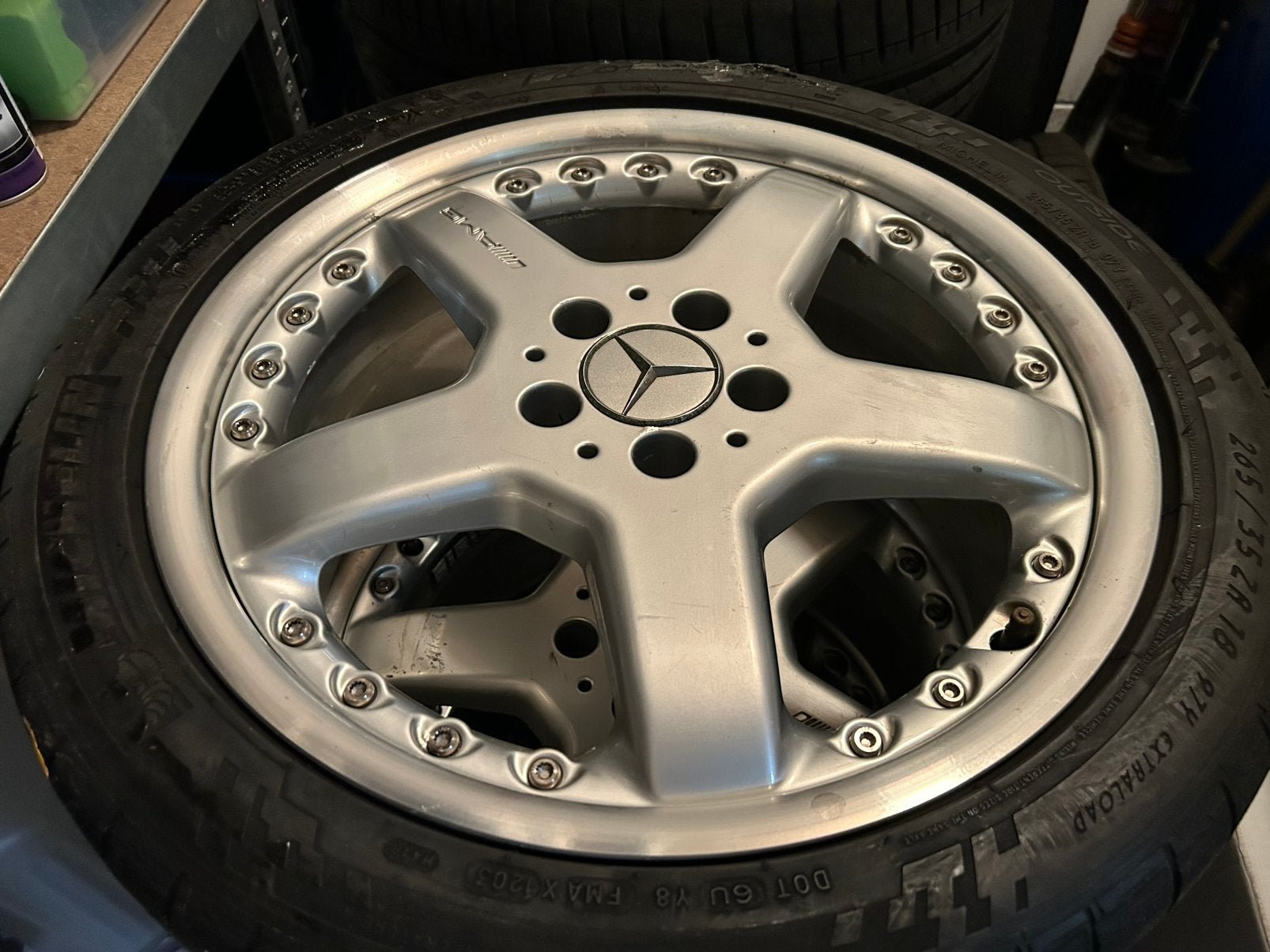 18 inch AMG Styling 3 W203 C32 C55 C209 CLK55 W210 velgen, Autos : Pièces & Accessoires, Enlèvement, Utilisé, 18 pouces, Pneus et Jantes