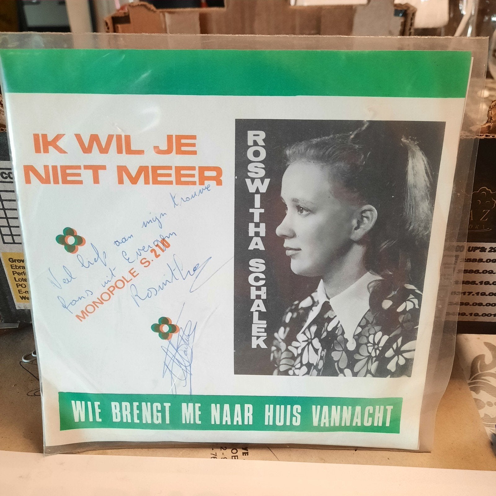 Roswitha Schalek singeltje ( Ik wil je niet meer ) ., Cd's en Dvd's, Overige genres, 7 inch, Ophalen of Verzenden, Zo goed als nieuw