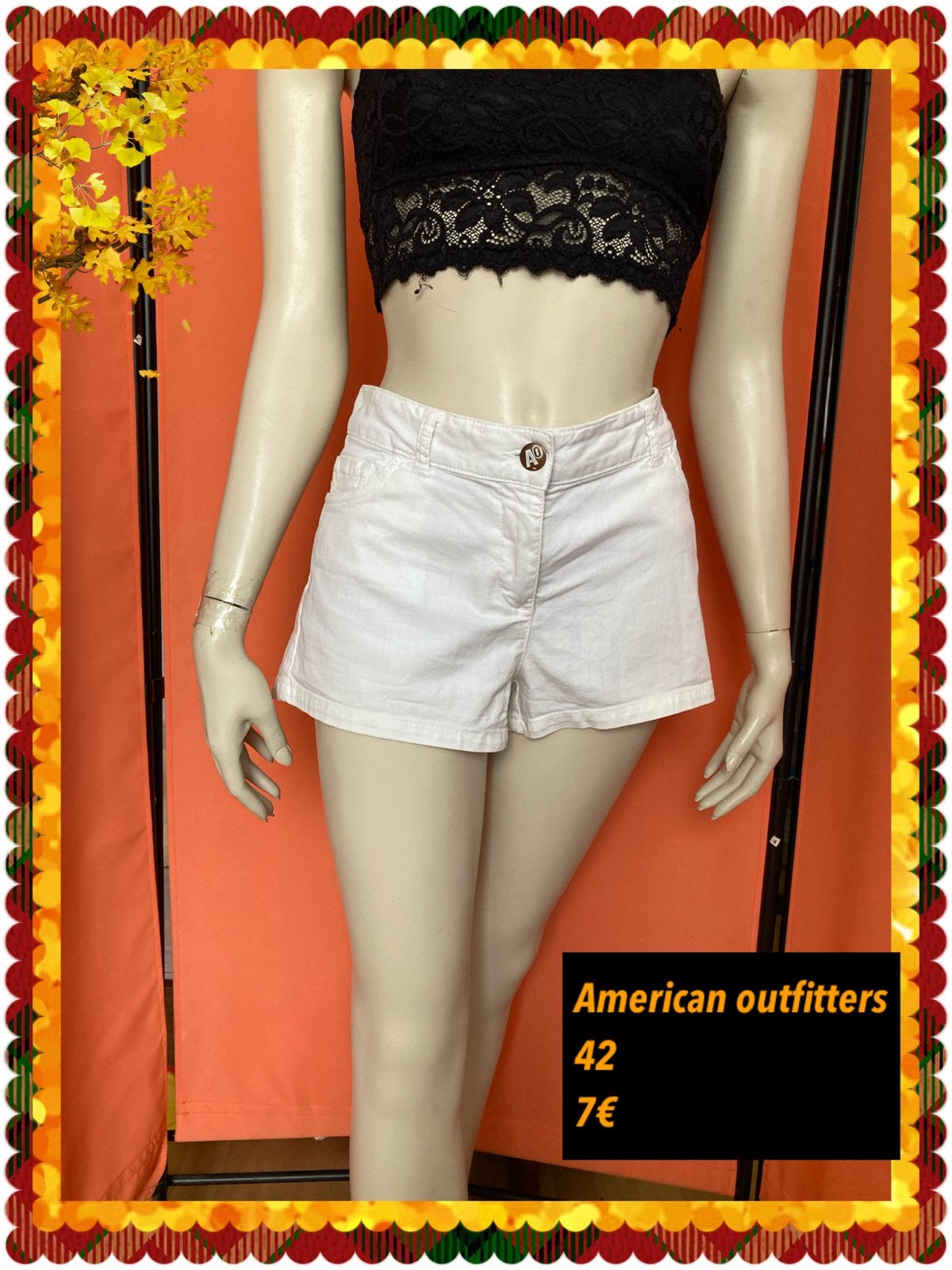 Short dames 42. American Outfitters, Kort, Wit, Maat 42/44 (L), Ophalen of Verzenden