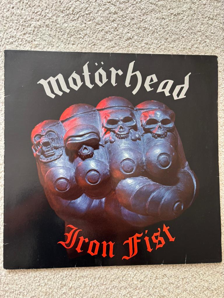 Lp motörhead - iron fist vinyl nm staat, Ophalen of Verzenden, Zo goed als nieuw