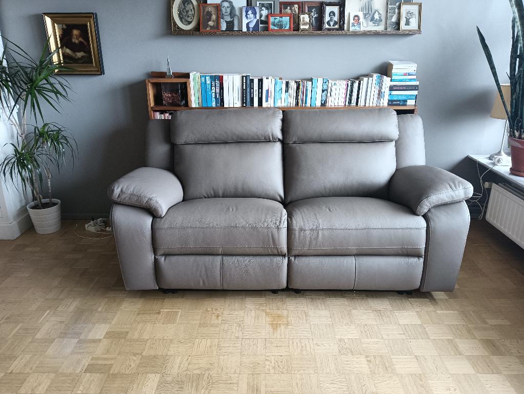 canapé en cuir, Maison & Meubles, Comme neuf, Enlèvement, Cuir, Moderne