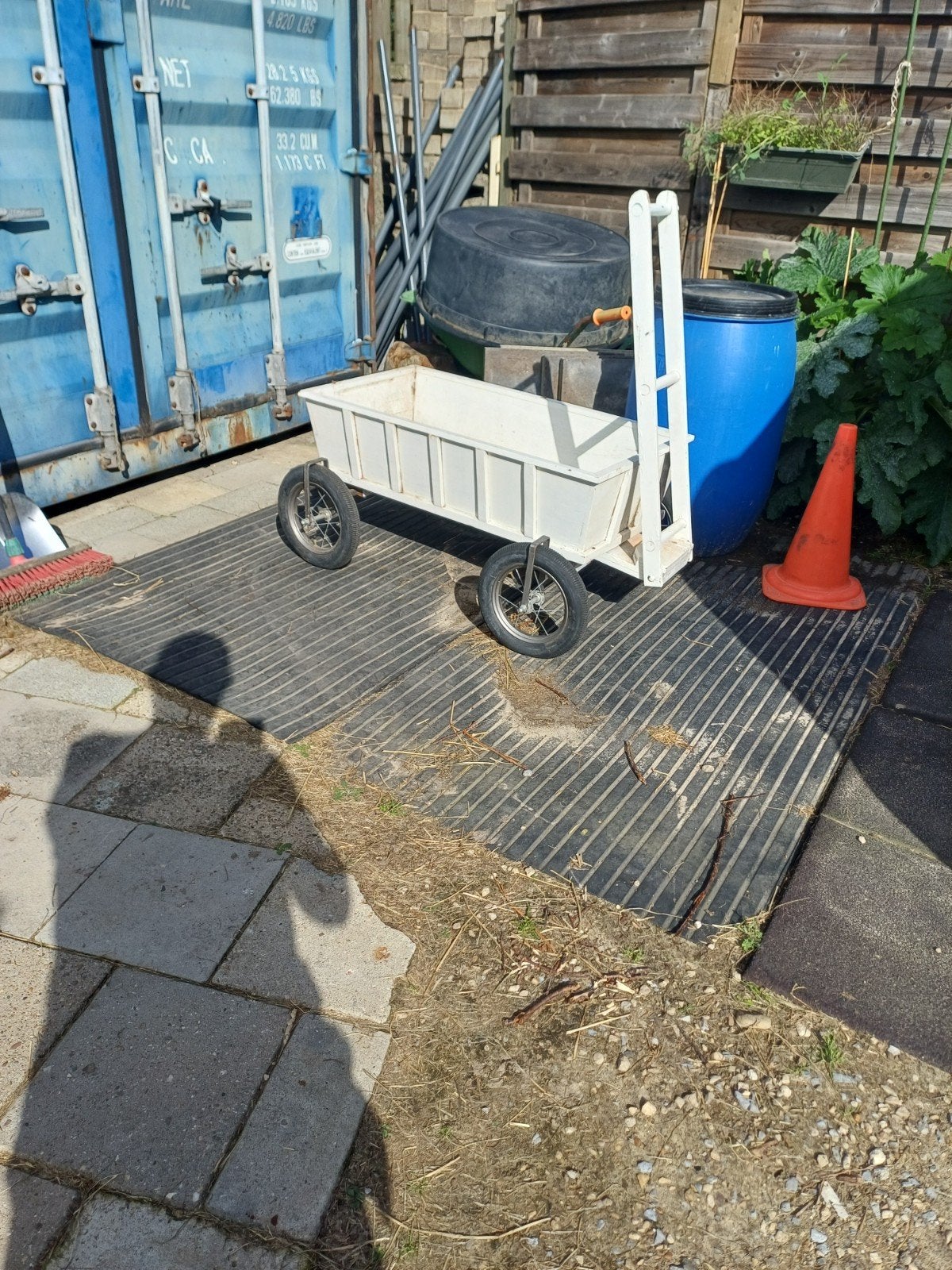 handgemaakt bolderkarretje, Ophalen