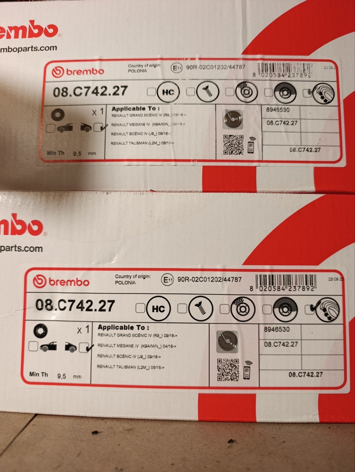 Disques de frein Brembo pour Renault, Enlèvement ou Envoi, Neuf, Renault