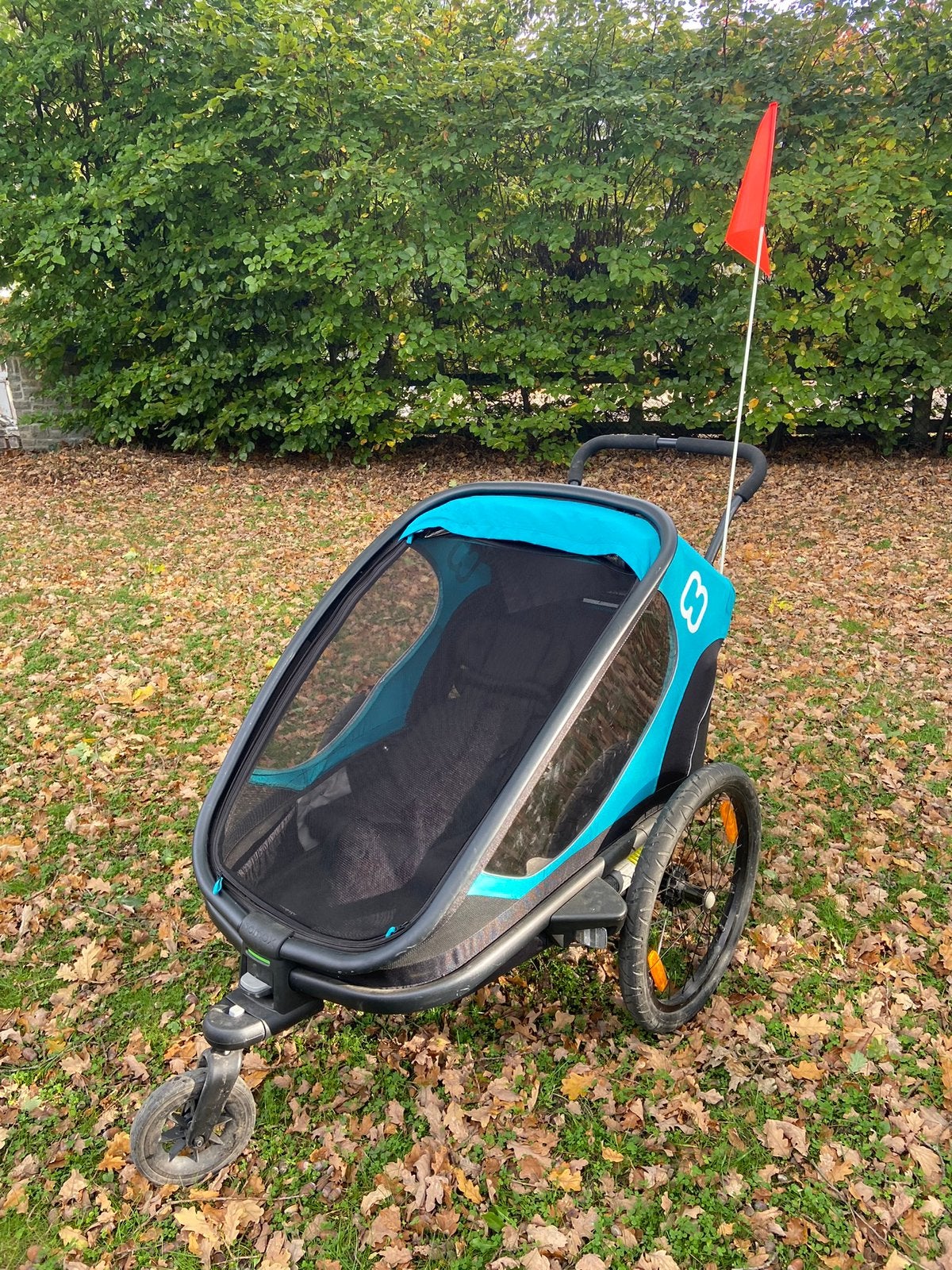 Hamax 2 pers + attelage vélo, Enlèvement, Comme neuf