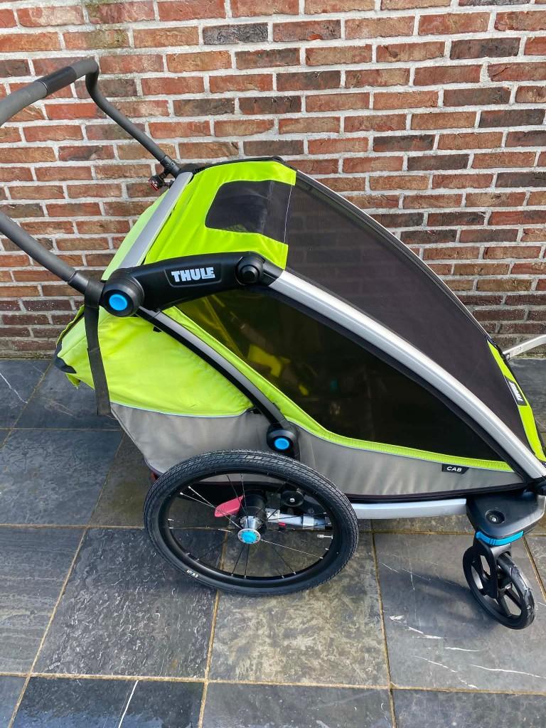 Thule Chariot Cab 2, Fietsen en Brommers, Ophalen, THULE, Opvouwbaar, Zo goed als nieuw