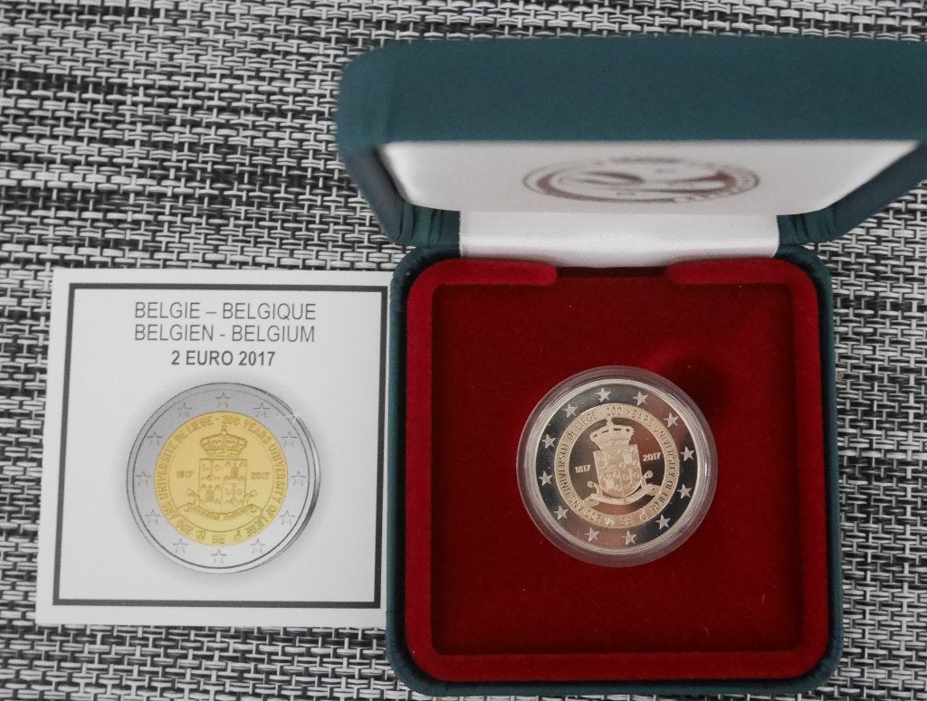Herdenking 2 euro België 2017 BE, Ophalen of Verzenden, België, 2 euro, Setje