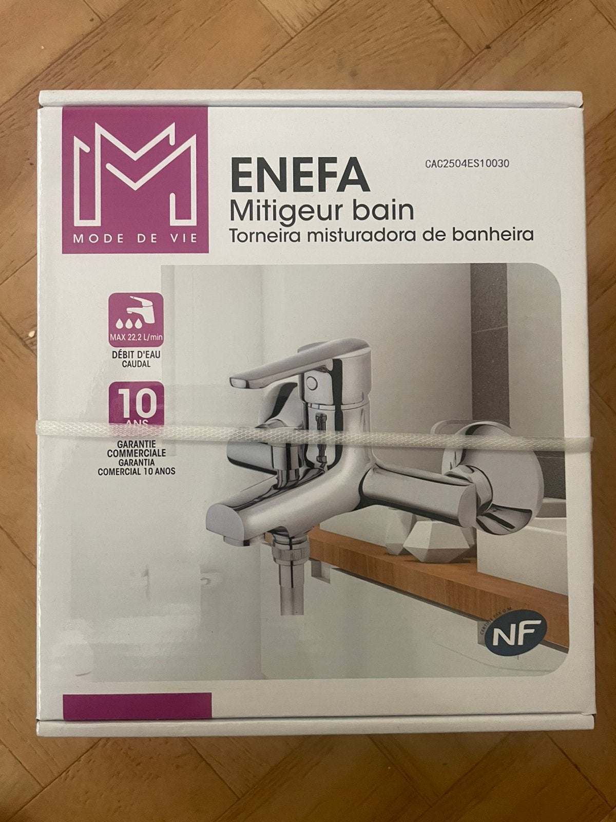 Robinet Mitigeur baignoire et douche, Bricolage & Construction, Enlèvement, Neuf, Chrome, Baignoire