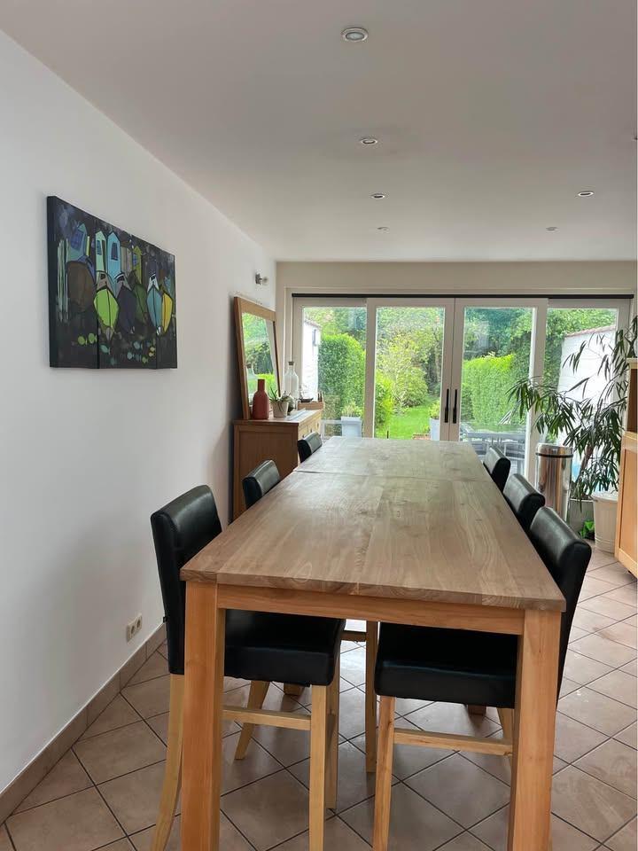 tables hautes teck massif comme neuves, Teck, 100 à 150 cm, 75 cm ou plus, Comme neuf