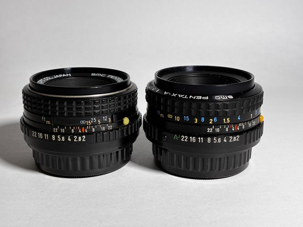 Objectifs Pentax-A et Pentax-M SMC 50 mm F2, Enlèvement ou Envoi, Comme neuf, Pentax