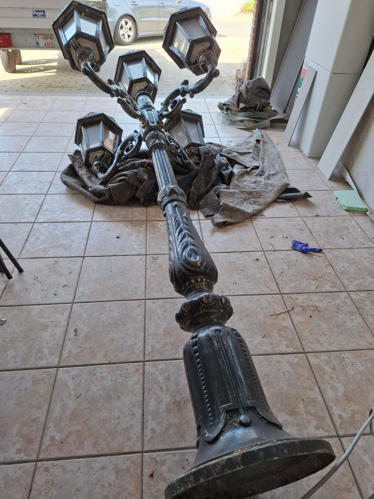 lantaarn, Tuin en Terras, Ophalen, Gebruikt, Staande lamp, Netvoeding