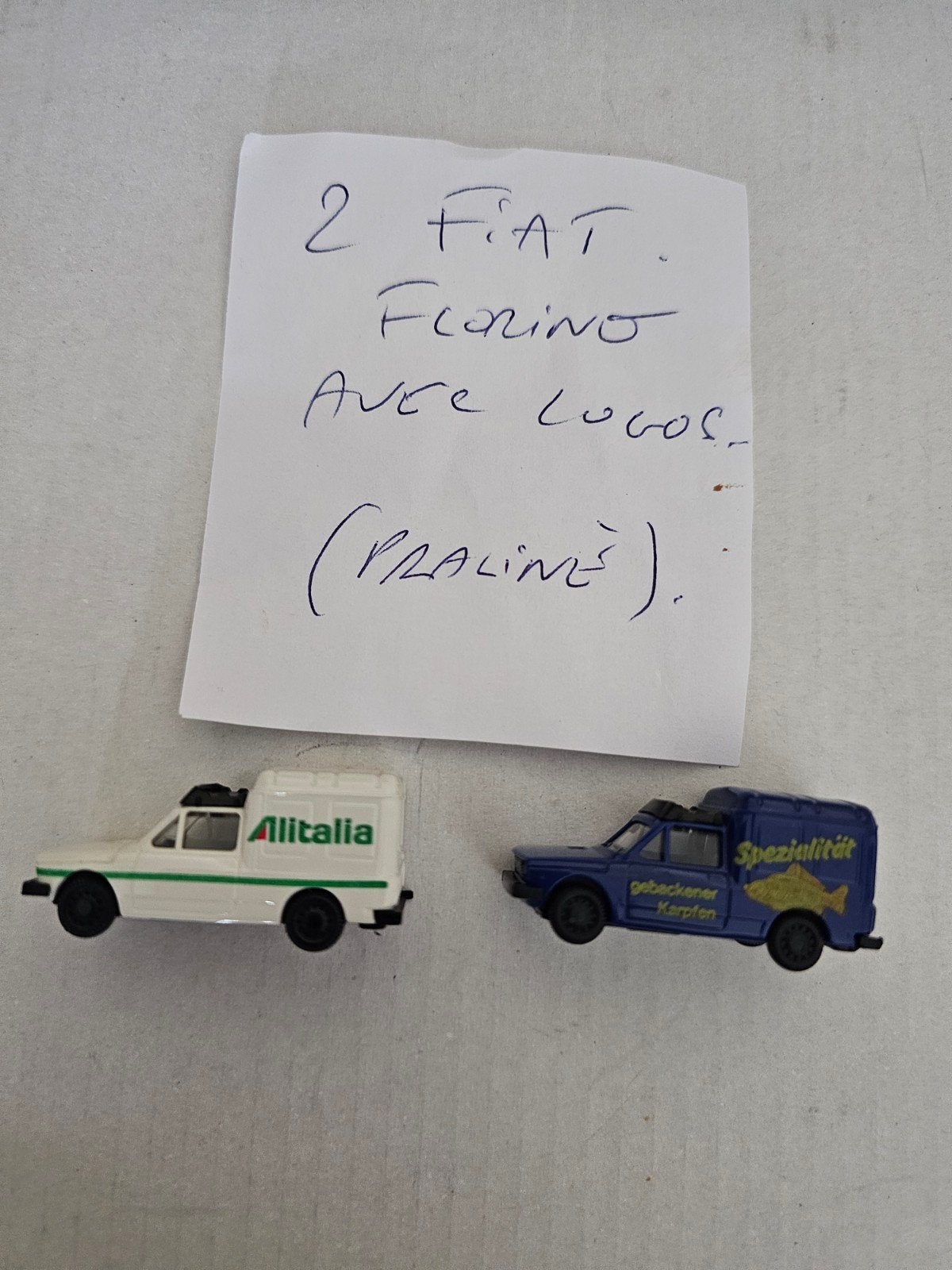 2 miniatures HO vintage fiat florino., Enlèvement ou Envoi