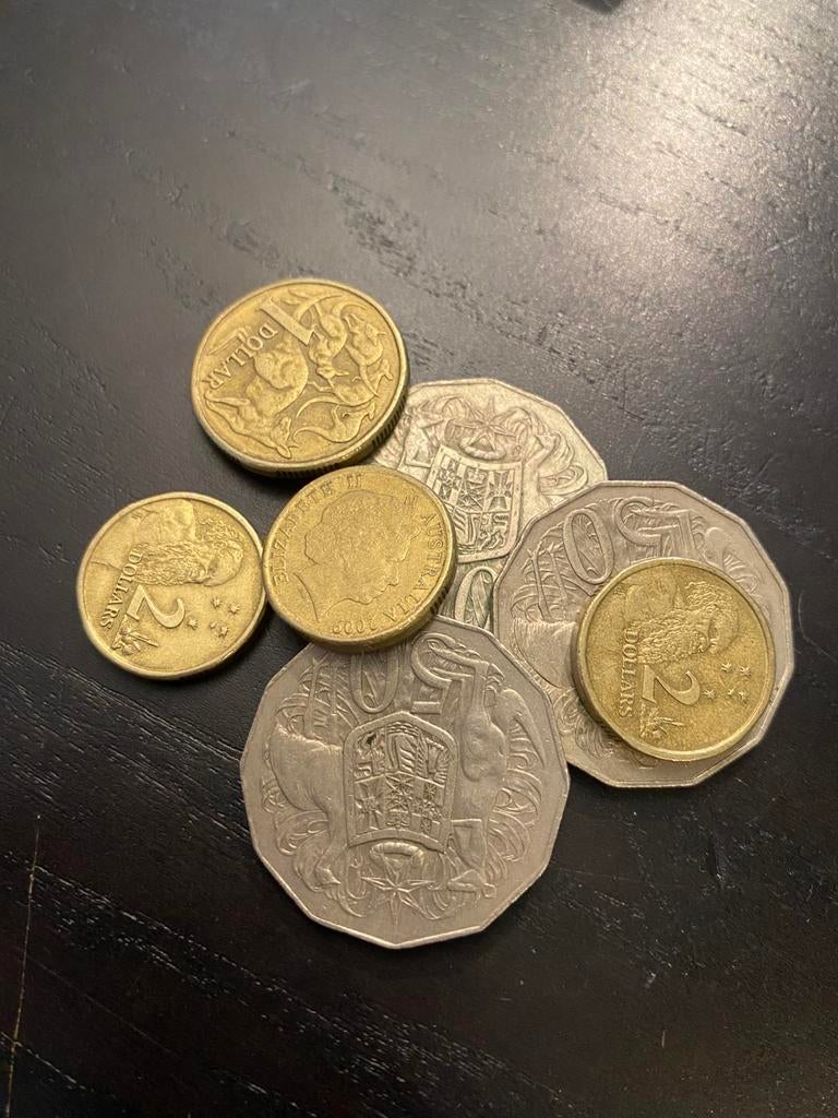 Lot Australische dollars, Postzegels en Munten, Ophalen of Verzenden