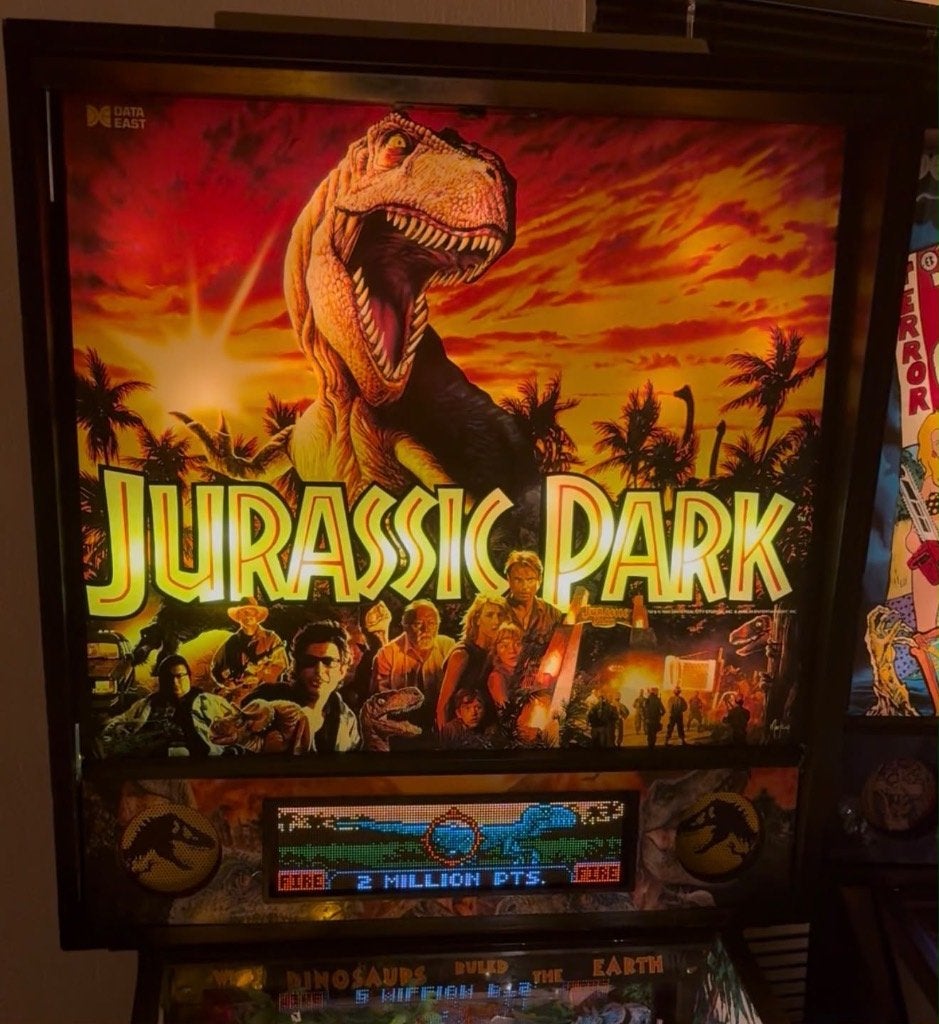 Jurassic Park Data East Flipper, Flipper (jeu), Data East, Enlèvement, Imprimante matricielle