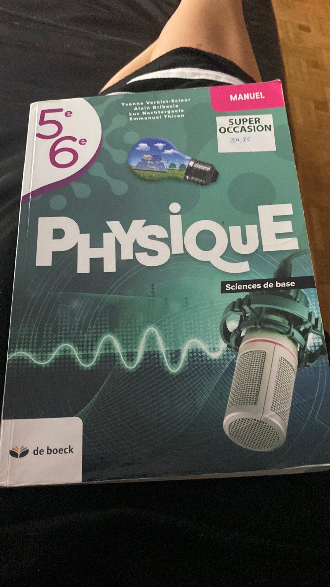 Livre scolaire Physique 5/6 secondaire De Boeck, Livres, Enlèvement, Comme neuf, Secondaire, Physique