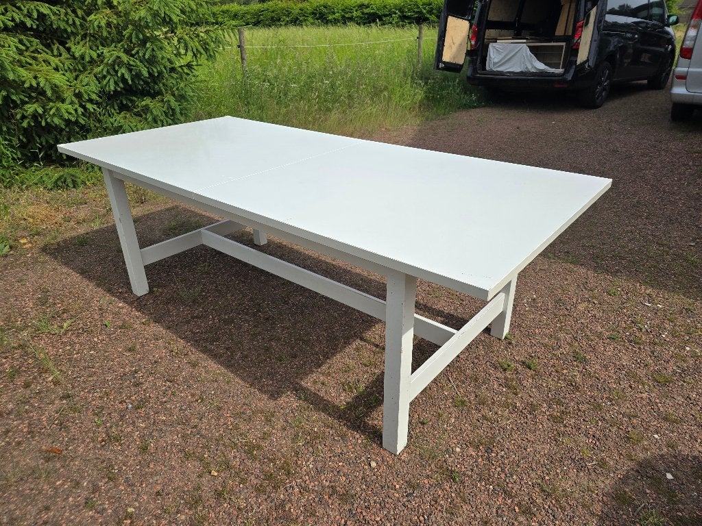 ikea NORDEN tafel: WIT - uitschuifbaar --> 4-6 personen, Ophalen, Gebruikt, Rechthoekig