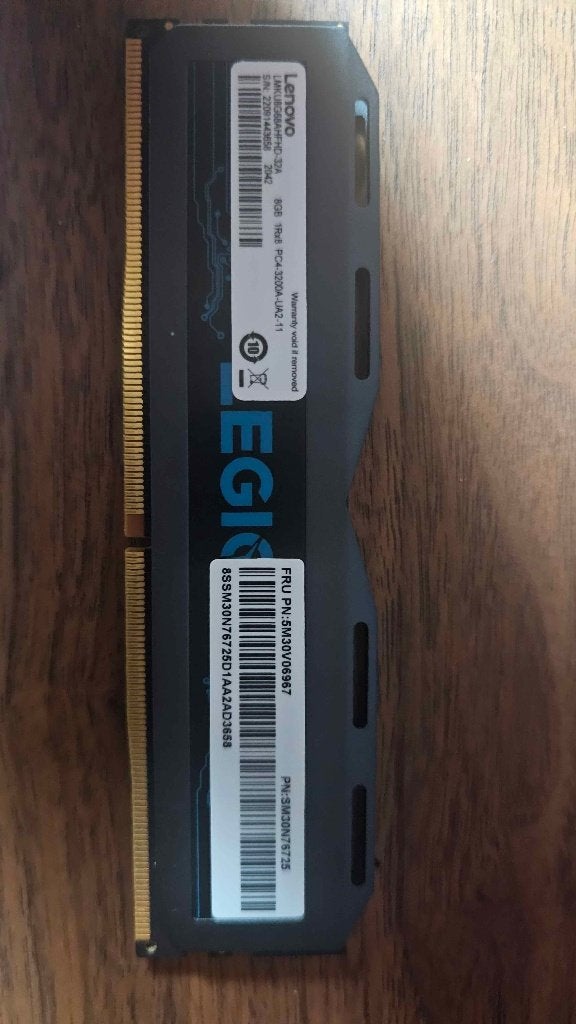 16 Go RAM Lenovo Legion DDR4 3200 MHz – 28 Go – PC, DDR4, 8 GB, Comme neuf, Enlèvement
