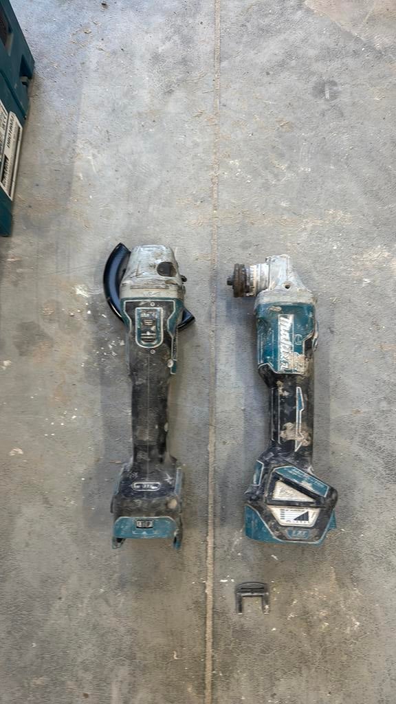Makita haakse slijper 18v, Ophalen