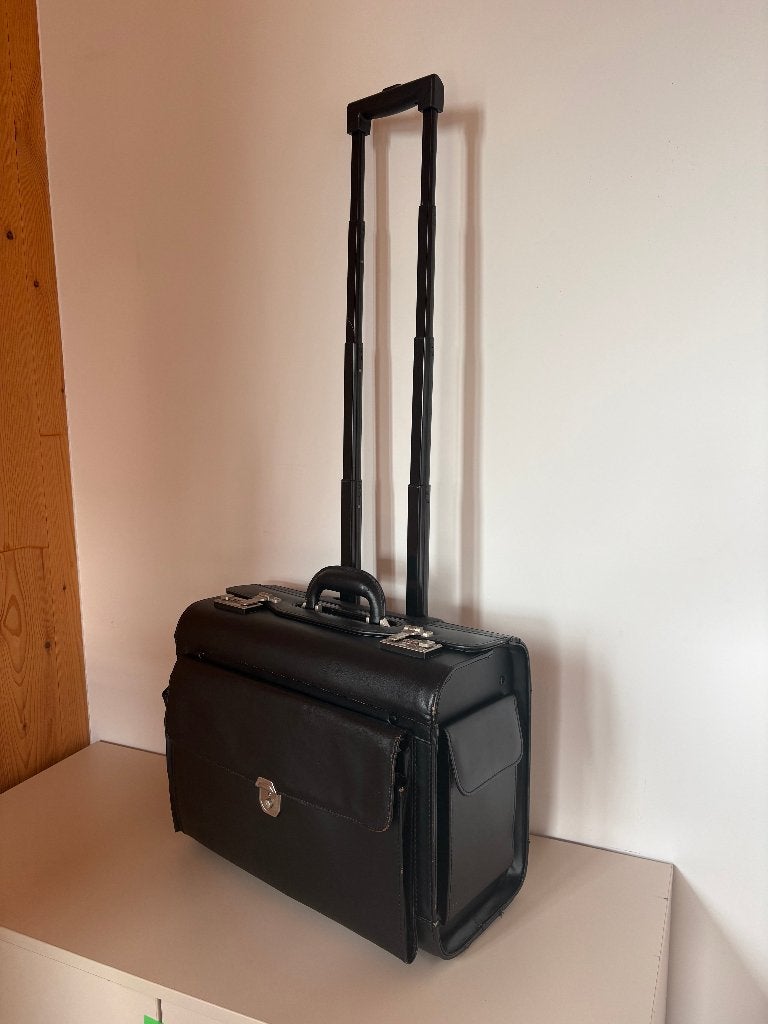 valise, Bijoux, Sacs & Beauté, Valises, Utilisé, Autres matériaux, Moins de 50 cm, 35 à 45 cm, Clé, Poignée extensible, Roulettes