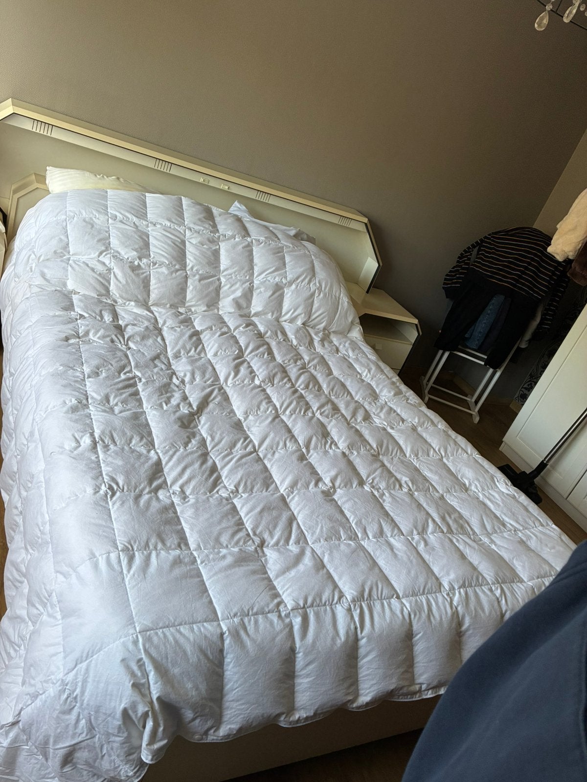 Gratis bed incl nachtkastjes en lattenbodem, Huis en Inrichting, Ophalen, Gebruikt