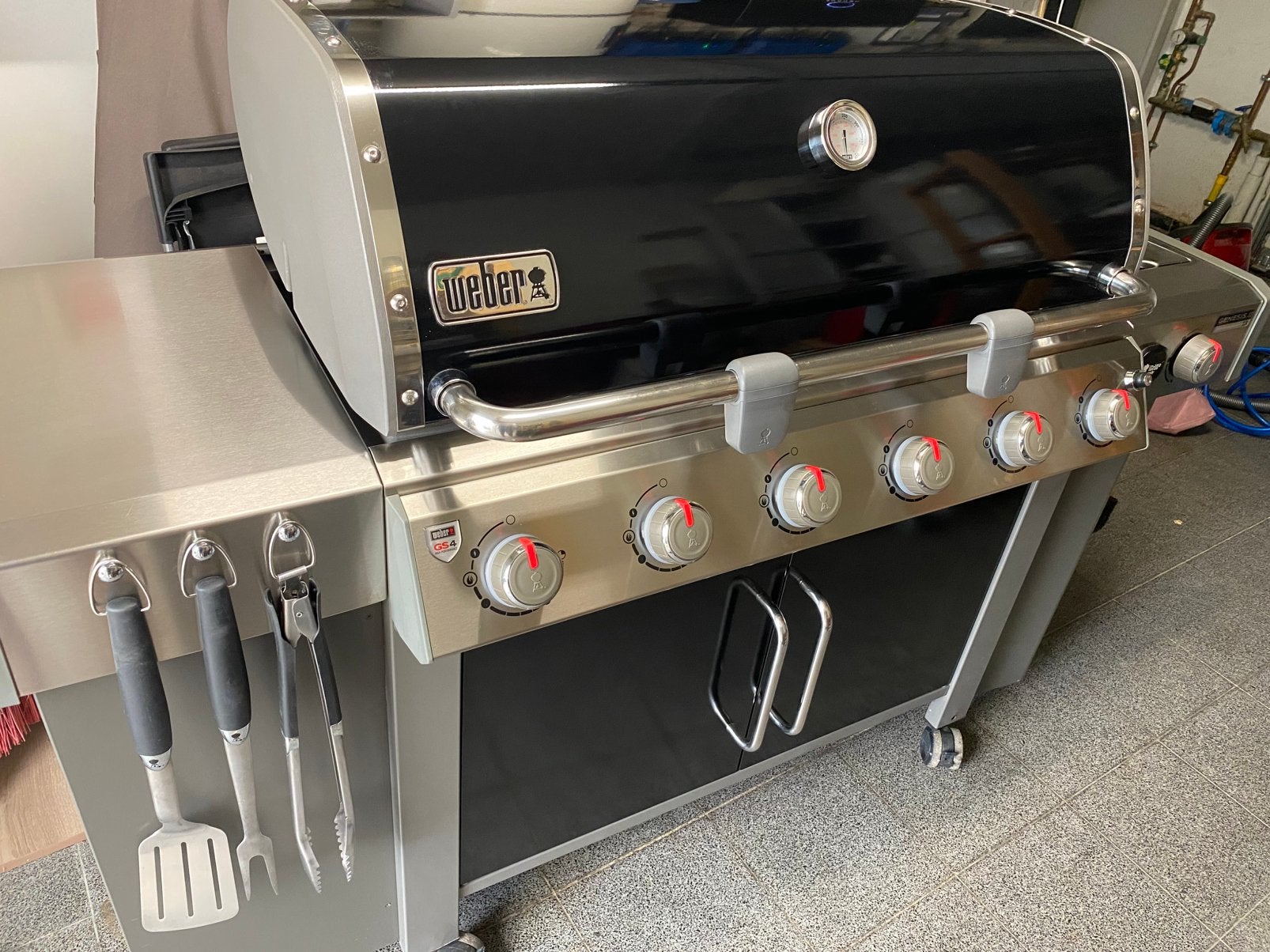 Weber Genesis II LX-640 GBS black gasbarbecue, Ophalen, Zo goed als nieuw