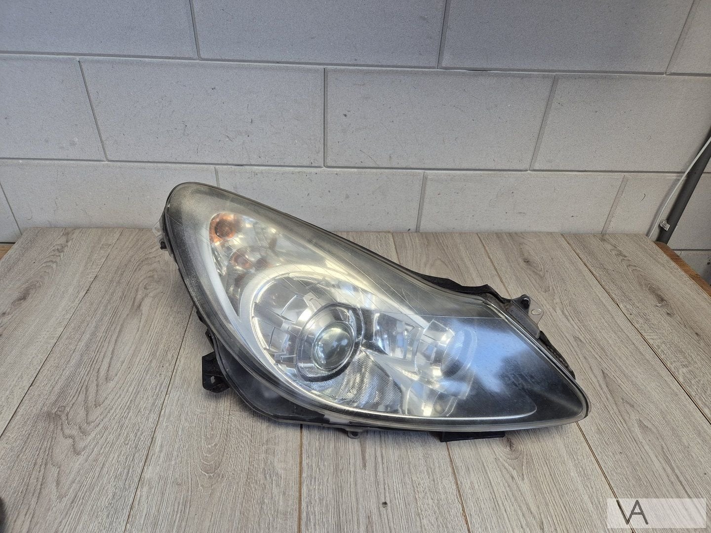 Opel Corsa D 2006 -2010 koplamp rechts met lens AFL 13186386, -, Opel, Utilisé, -