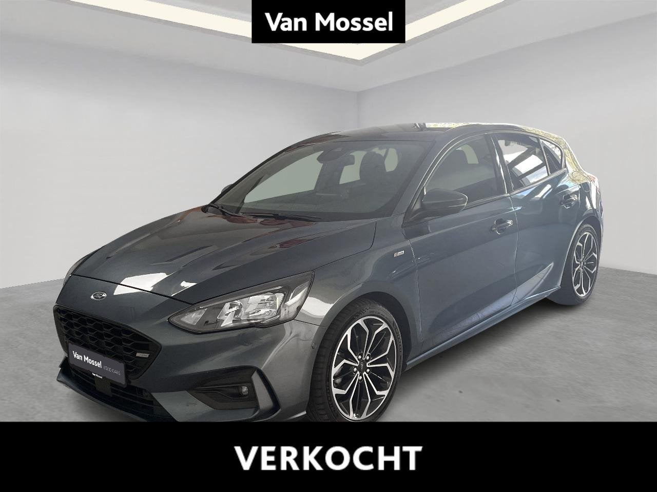 Ford Focus 1.5i EcoB. 110kW S/S Aut. ST Line Pano - Navi - C, Auto's, Stof, 4 cilinders, Blauw, 1364 kg