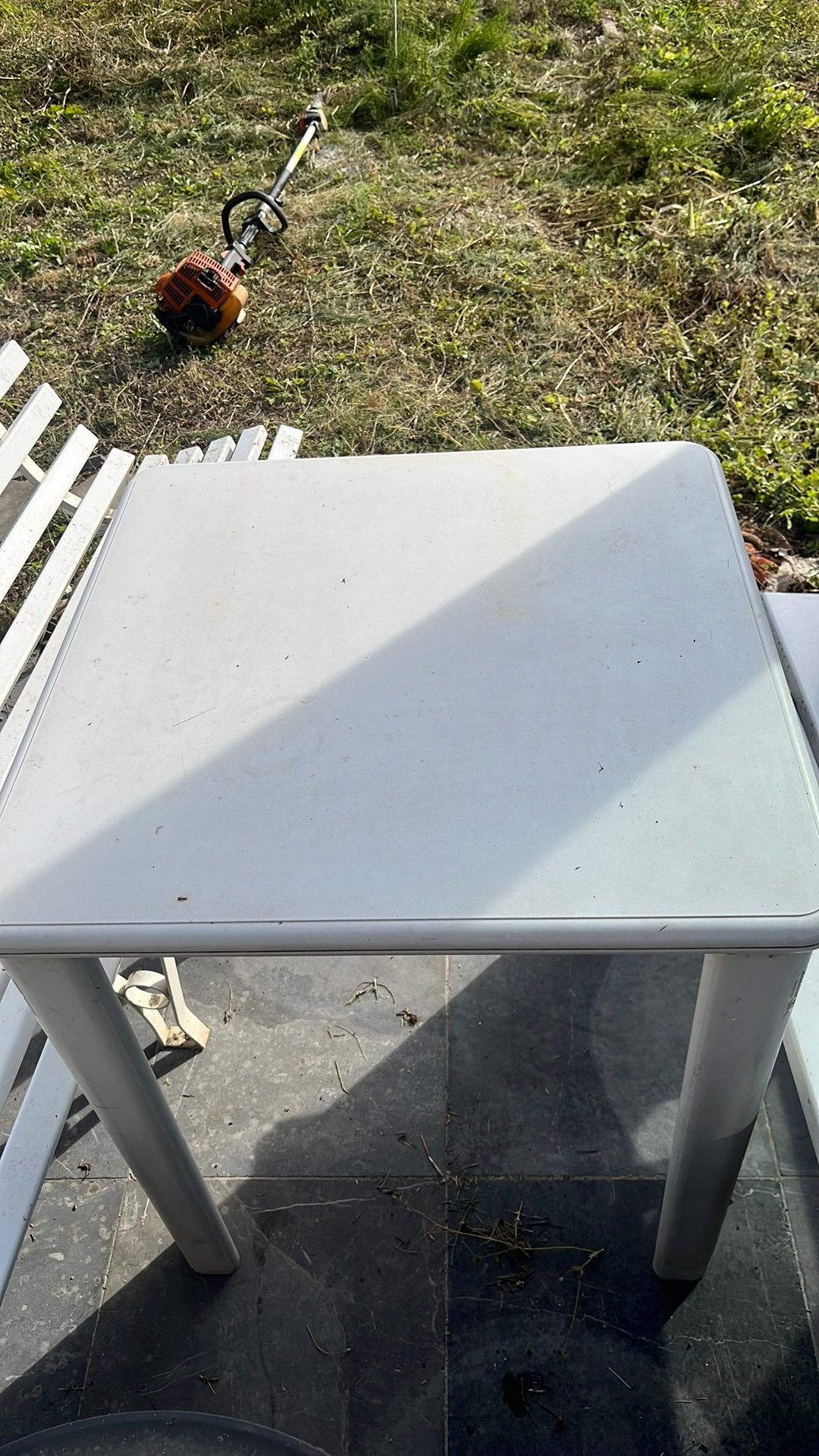 Table jardin pvc haute resistance 70x70cm, Tuin en Terras, Ophalen, Gebruikt