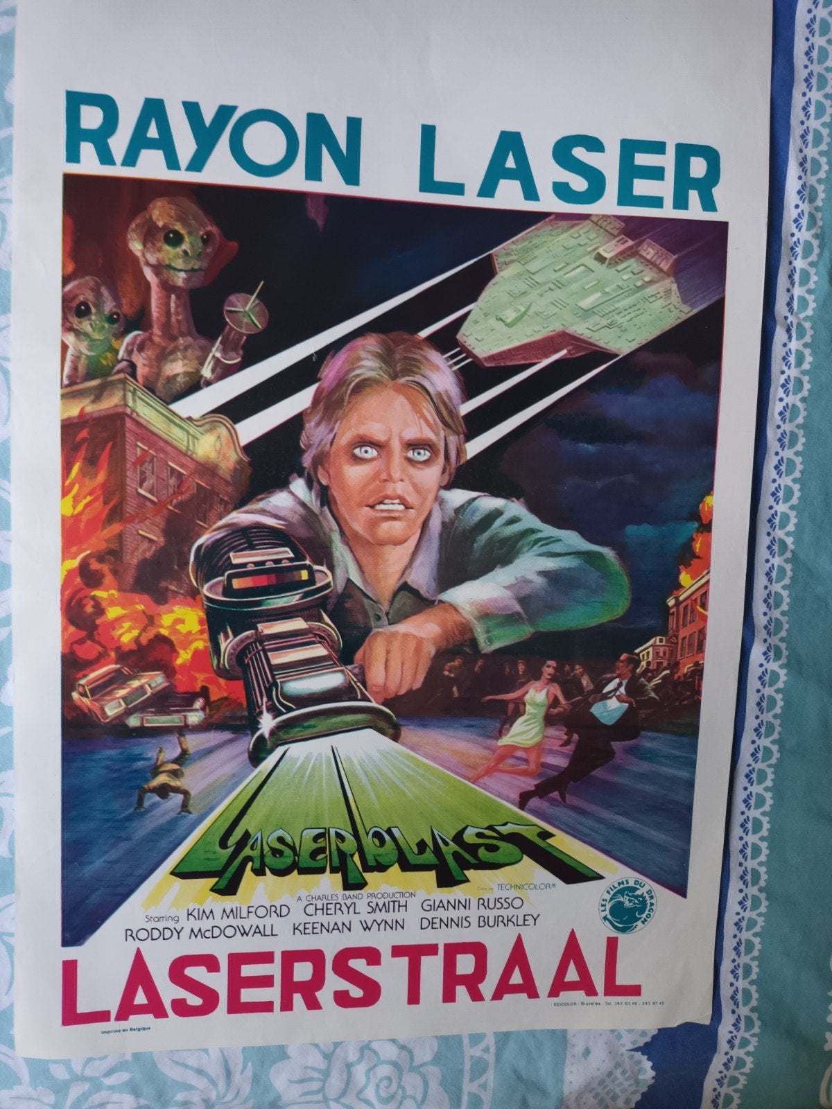 filmposter laserblast, Verzamelen, Posters, Verzenden, A1 t/m A3, Film en Tv, Rechthoekig Staand