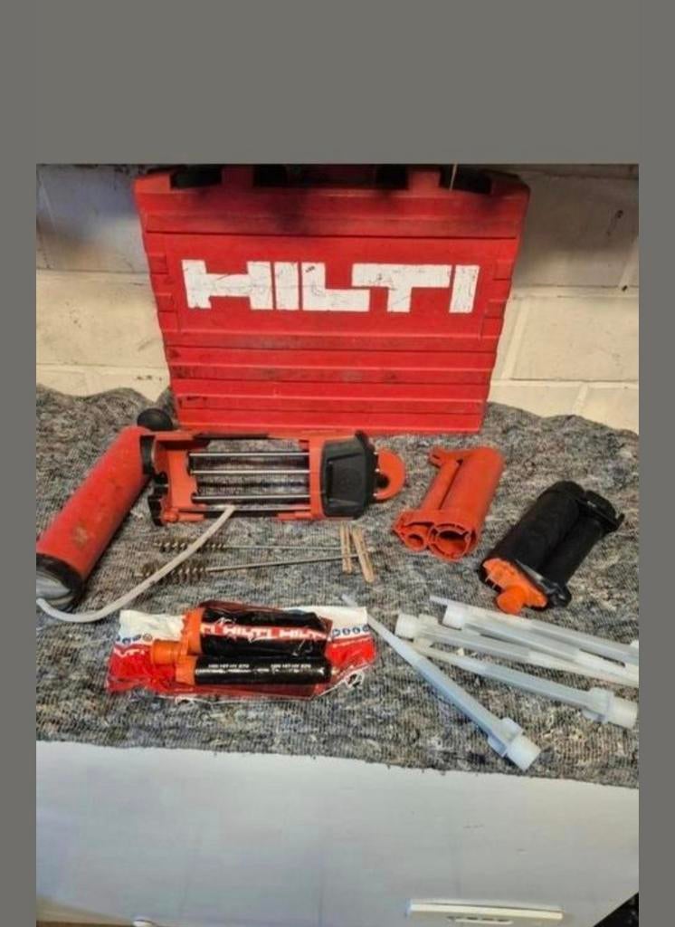 Hilti complete chemische verankering set met 2 tube chemisch, Ophalen