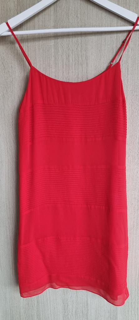 Caroll rode zijden jurk – maat 36 – 100% zijde – topstaat, Kleding | Dames, Jurken, Zo goed als nieuw, Maat 36 (S), Rood, Boven de knie